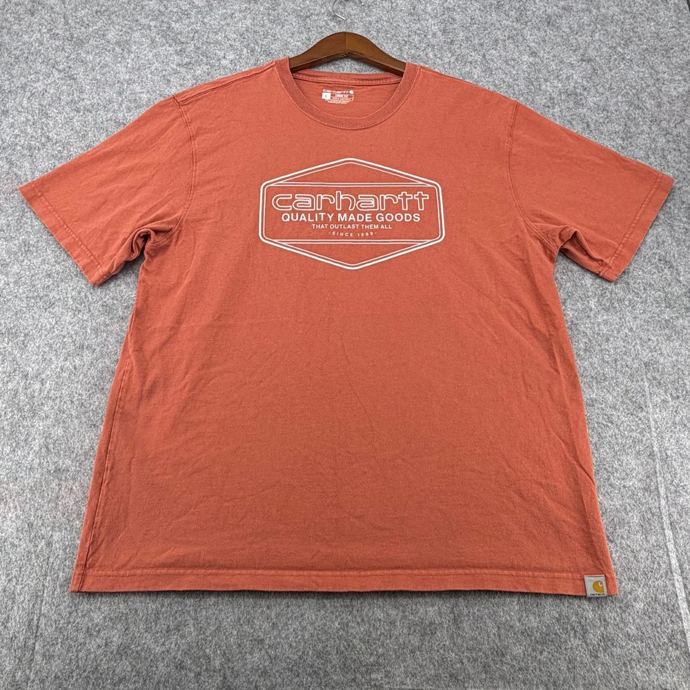 Carhartt Mens Loose Fit Graphic T-Shirt Burnt Orange Large TK5711-M